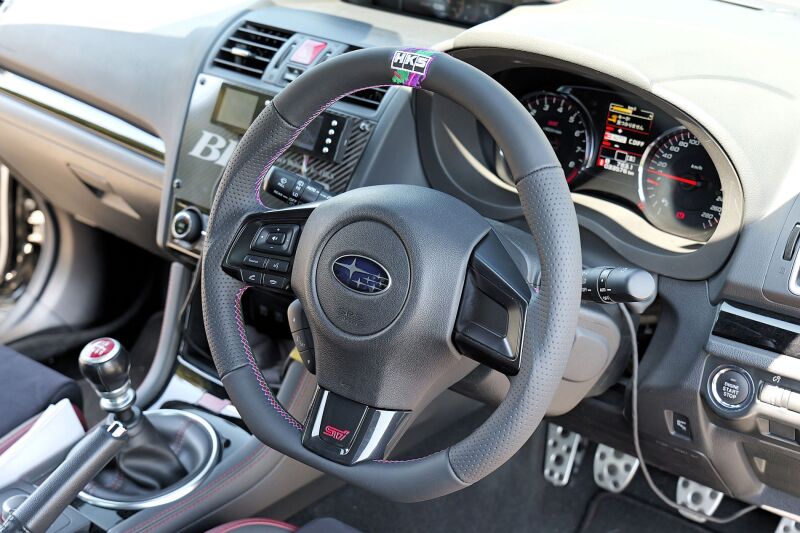 HKS 51999-AF002 D-Shape Steering Wheel for 2015-2021 Subaru WRX STI