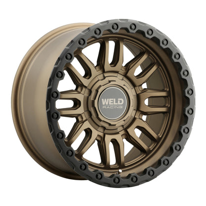Weld Off-Road Swift 17x9in - 5x114.3 / 5x127 BP - ET-12 - 78.1mm CB- Satin Bronze Wheel &amp; Black Ring