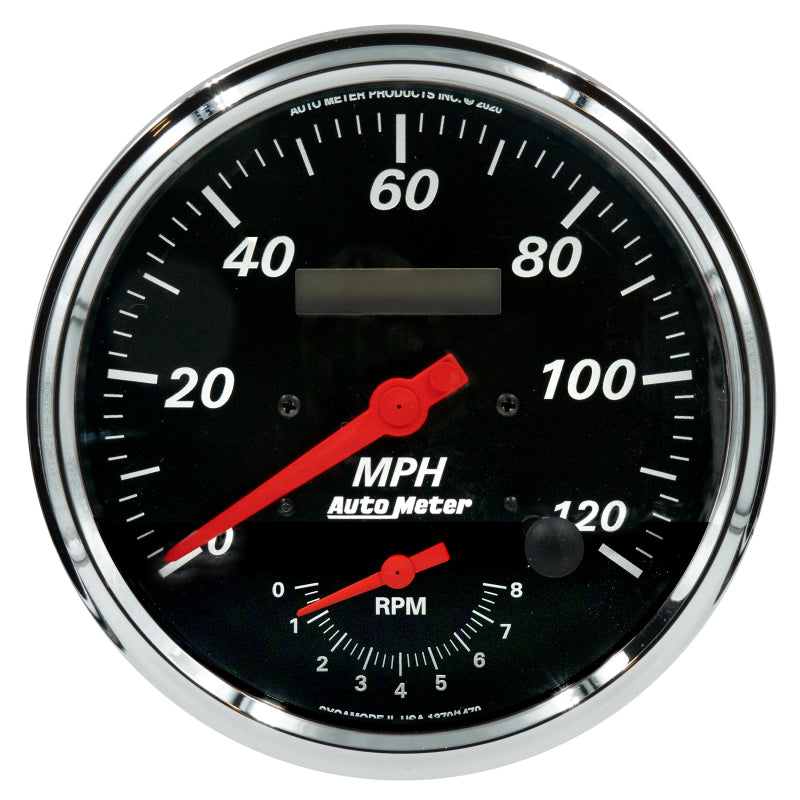 Autometer Designer Black Tach/Speedo 5in. - 120mph &amp; 8k RPM