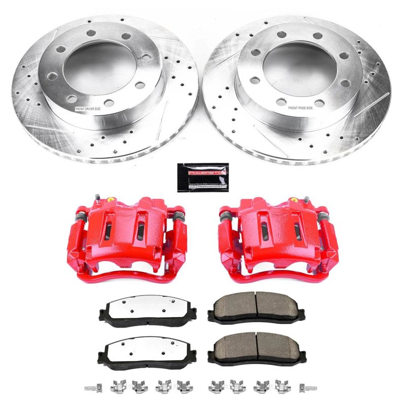 Power Stop 2012 Ford F-350 Super Duty Front Z36 Truck &amp; Tow Brake Kit w/Calipers