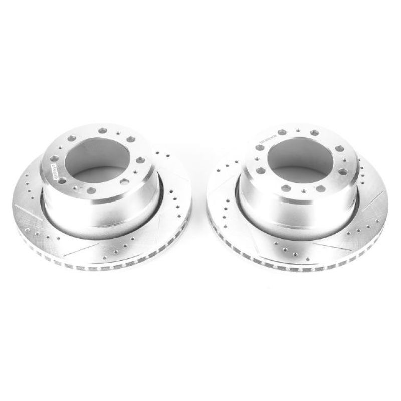 Power Stop 13-22 Ram 3500 Rear Drilled &amp; Slotted Rotor - Pair