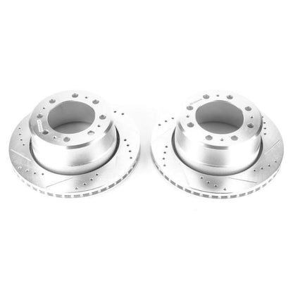 Power Stop 13-22 Ram 3500 Rear Drilled &amp; Slotted Rotor - Pair