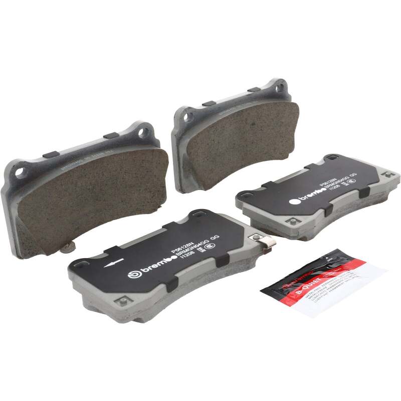 Brembo P56128N Prime NAO Ceramic Rear Brake Pads for 2009-2021 Nissan GT-R R35