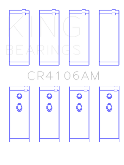 King Engine Bearings Daewoo/GM/Isuzu/Opel/Vauxhall (Size 1.0) Rod Bearing Set