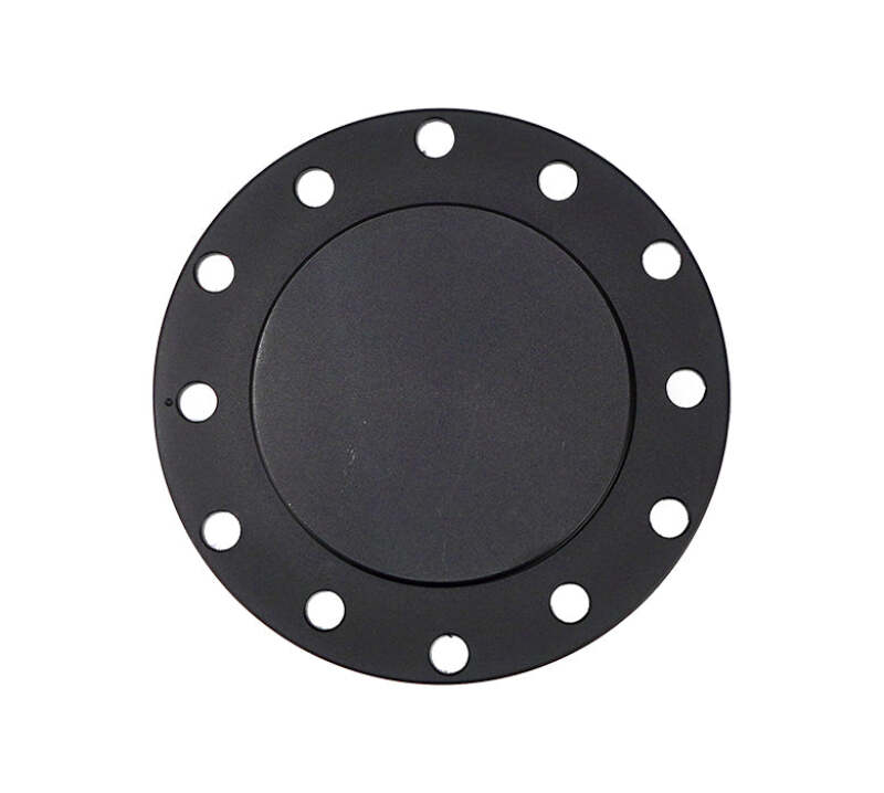 NRG STR-150BK Black Flush Horn Delete Plate, 70x6 &amp; 74x6 PCD Universal Fit