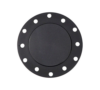 NRG STR-150BK Black Flush Horn Delete Plate, 70x6 &amp; 74x6 PCD Universal Fit