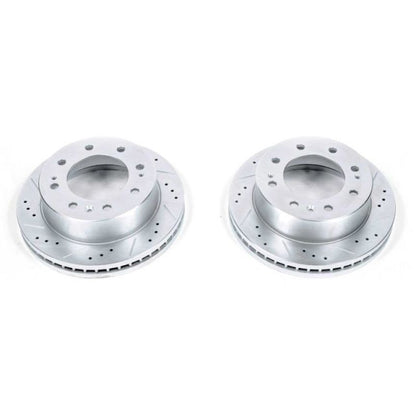 Power Stop 11-21 GMC Sierra 3500 HD Front Drilled &amp; Slotted Rotor - Pair
