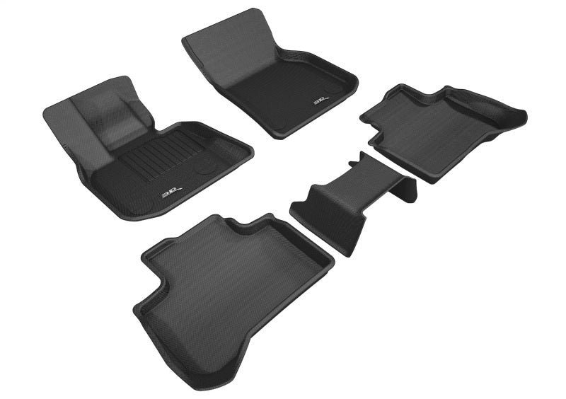 3D MAXpider 2018-2020 BMW X3 (G01)/X4 (G02) Kagu 1st &amp; 2nd Row Floormats - Black