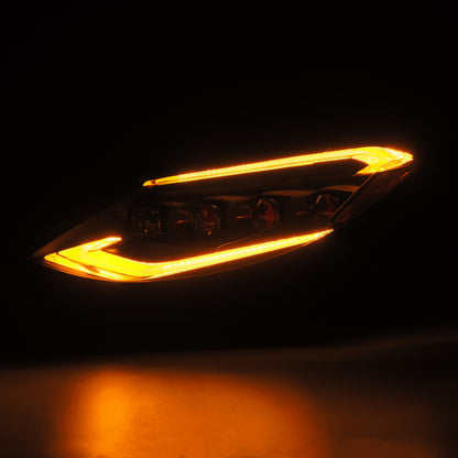 AlphaRex 23-24 Nissan Z NOVA-Series LED Projector Headlights Alpha-Blk w/Activation Light &amp; Seq.Sig