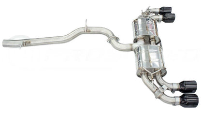 Invidia HS22GFR8GV4SB R400 Black Tip Cat-Back for 22-25 VW Golf R MK8