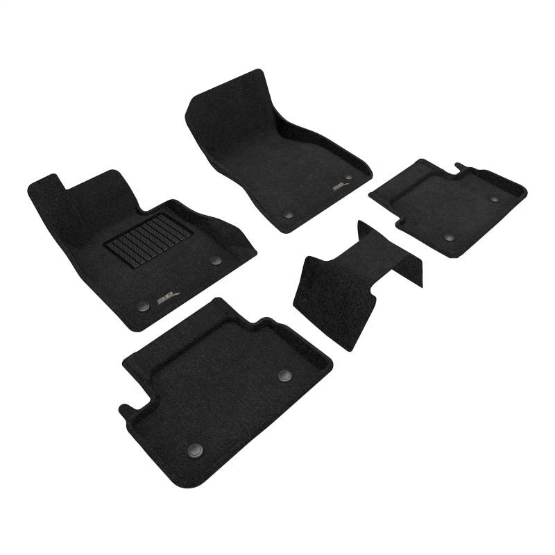 3D MAXpider 24-26 BMW 5 Series (G60) Elegant 1st &amp; 2nd Row Floor Mat - Black (5pc)