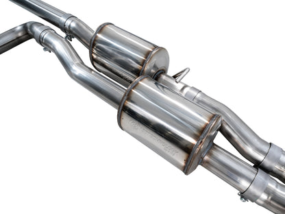 AWE Tuning 2025+ RAM 1500 RHO 3.0 I6 TT 0FG Dual Rear Exit Catback Exhaust - Chrome Silver Tips