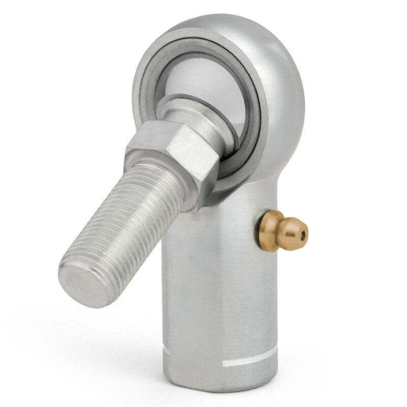 QA1 H Series 3-Pc Rod End - Female/Left Hand - .375in Bore x 3/8-24 w/Stud &amp; Zerk - Alloy Steel