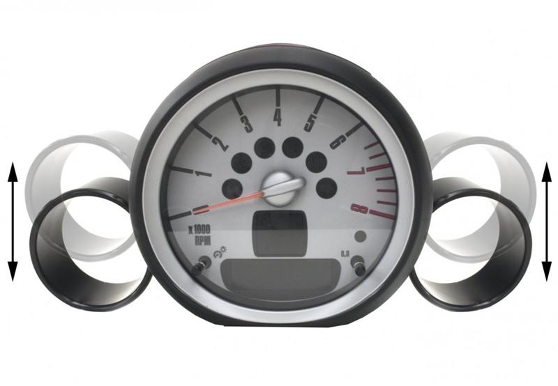 ALTA 07-12 Mini Cooper/S/JCW (Incl. 09-12 Convertible) &amp; 09-12 Clubman Gauge Pod 52-60mm (Single)
