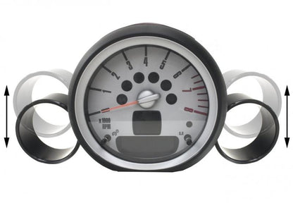 ALTA 07-12 Mini Cooper/S/JCW (Incl. 09-12 Convertible) &amp; 09-12 Clubman Gauge Pod 52-60mm (Single)