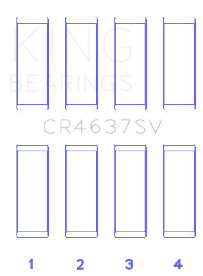King Engine Bearings Audi BYT/ CDNC/ CCZD/ CPSA (Size 0.75) Connecting Rod Bearing Set
