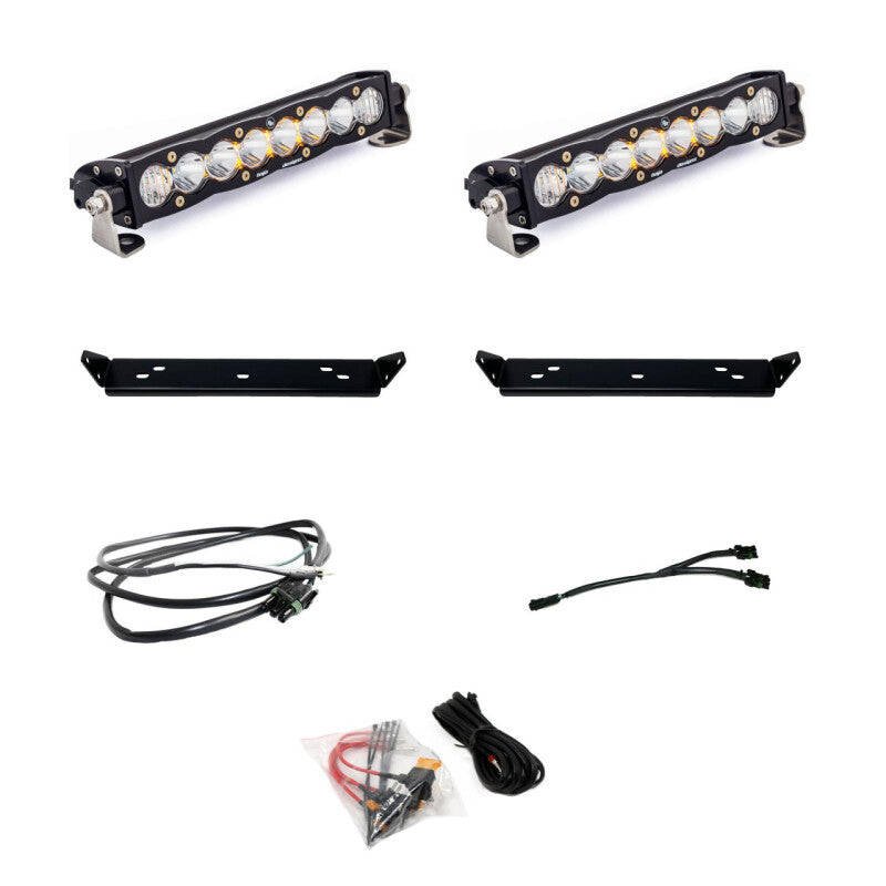 Baja Designs 2021+ Ford Raptor S8 Behind Grill Kit -10in. Clear D/C
