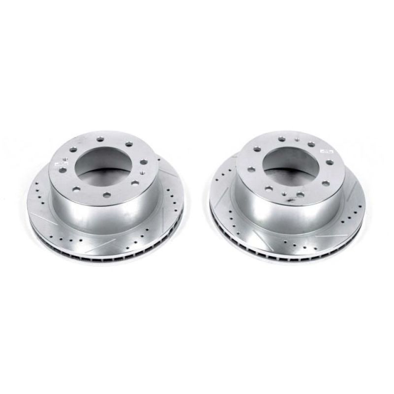 Power Stop 11-20 GMC Sierra 3500 HD Rear Drilled &amp; Slotted Rotor - Pair