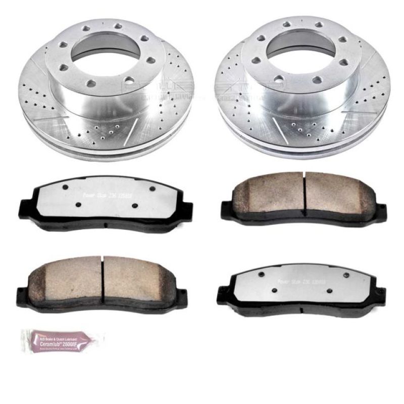 Power Stop 10-12 Ford F-450 Super Duty Front Z36 Truck &amp; Tow Brake Kit