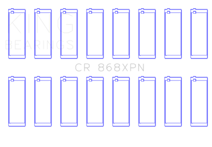 King Engine Bearings Ford V8 4.6L/5.4L SOHC Connecting Rod Bearing Set (8 Pairs) - Size +0.5mm