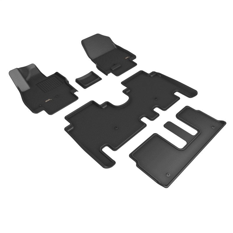 3D MAXpider 2026 Hyundai Ioniq 9 7-Seat Kagu Full Set Floor Mat - Black (5pc)