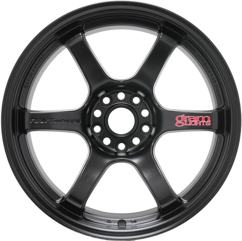 Gram Lights 57DR 17x9.0 +38 5x114.3 Semi Gloss Black Wheel