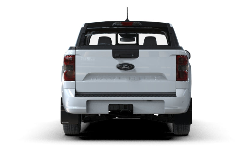 Rally Armor MF145-UR-BLK-WH UR Mud Flap, White Logo, for 22-26 Ford Maverick