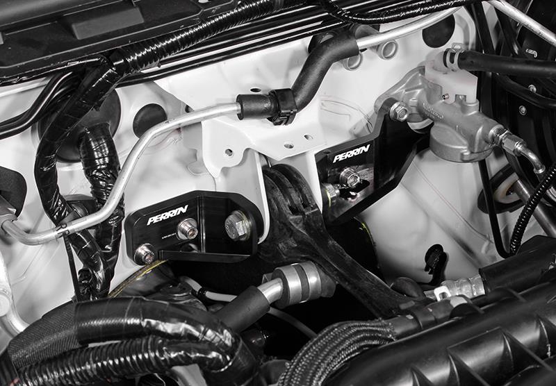 PERRIN 15-21 Subaru Impreza/WRX/STI Pitch Stop Mount &amp; Firewall Brace - Black