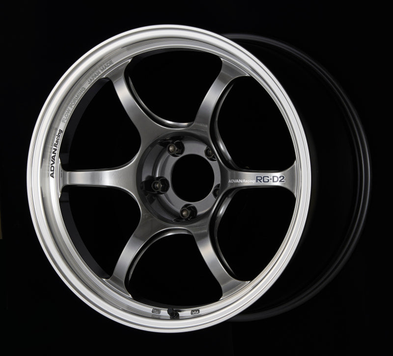 Advan RG-D2 18x9.5 +22 5-114.3 Machining &amp; Racing Hyper Black Wheel