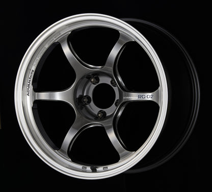 Advan RG-D2 18x9.5 +22 5-114.3 Machining &amp; Racing Hyper Black Wheel