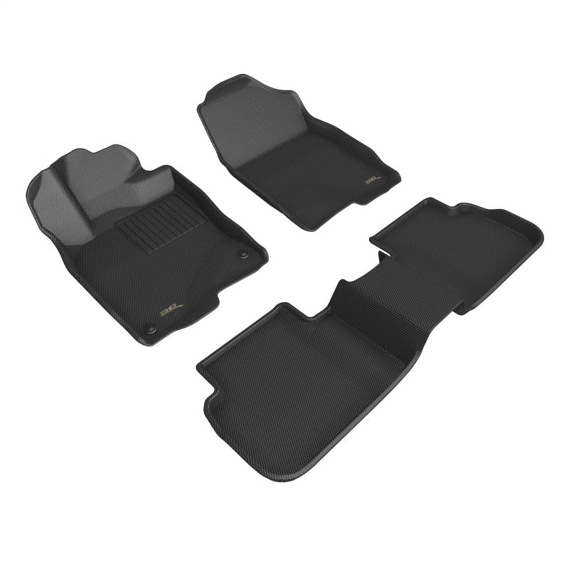 3D MAXpider 2022 Honda Civic Kagu 1st &amp; 2nd - Black (No Rear USB Port)