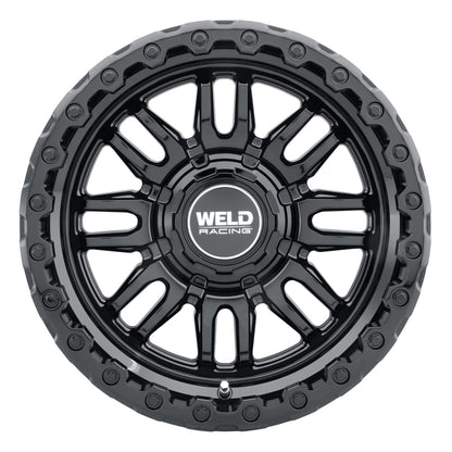 Weld Off-Road Swift 17x9in - 5x114.3 / 5x127 BP - ET-12 - 78.1mm CB - Gloss Black Wheel &amp; Ring