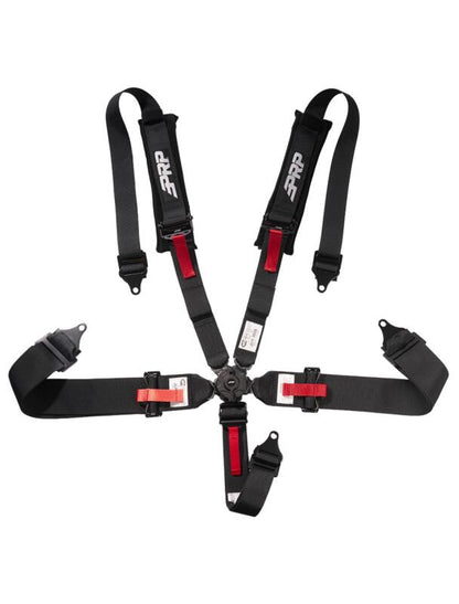 PRP 5 Point Cam-Lock Harness with 2in Shoulders and 3in Lap Belts SFI16.1- Black