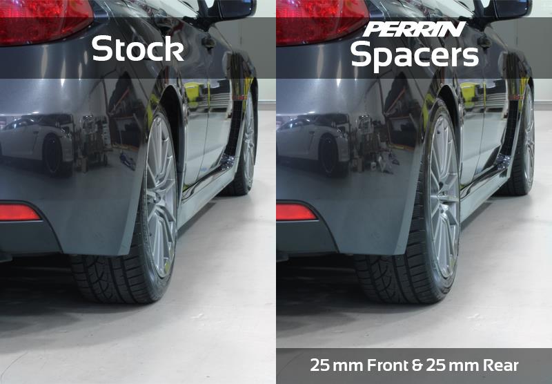 PERRIN 02-14 Subaru WRX / 2004 STI / 13-26 BRZ &amp; Toyota GR86 30mm Wheel Spacers 5x100 56mm CB - Pair