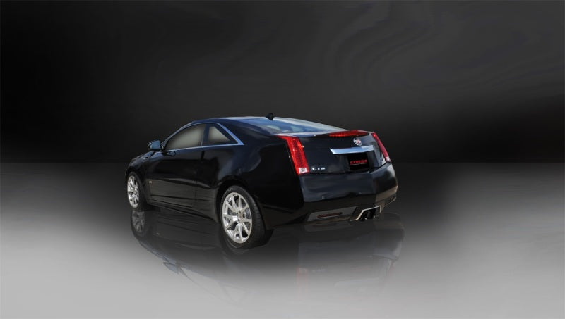 CORSA Performance 14942BLK Sport Axle-Back Exhaust System for 2011-2015 Cadillac - Mounted