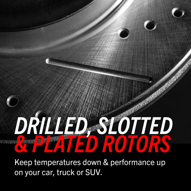 Power Stop 15-22 Ford Mustang Front Drilled &amp; Slotted Rotor - Pair