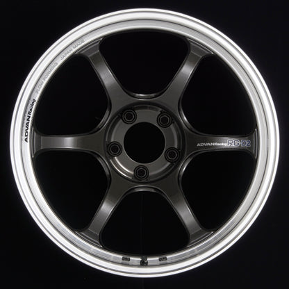 Advan RG-D2 18x9.5 +35 5-114.3 Machining &amp; Black Gunmetallic Wheel