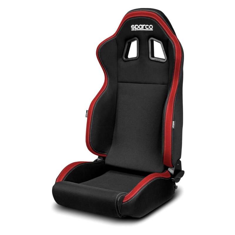 SPARCO 009014NRRS R100 Seat Street Tuner/Track/Racing Style Black/Red Reclinable