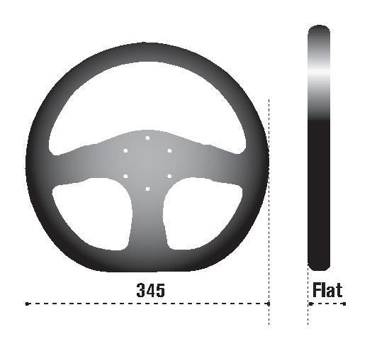 Sparco Steering Wheel P 222 Silver