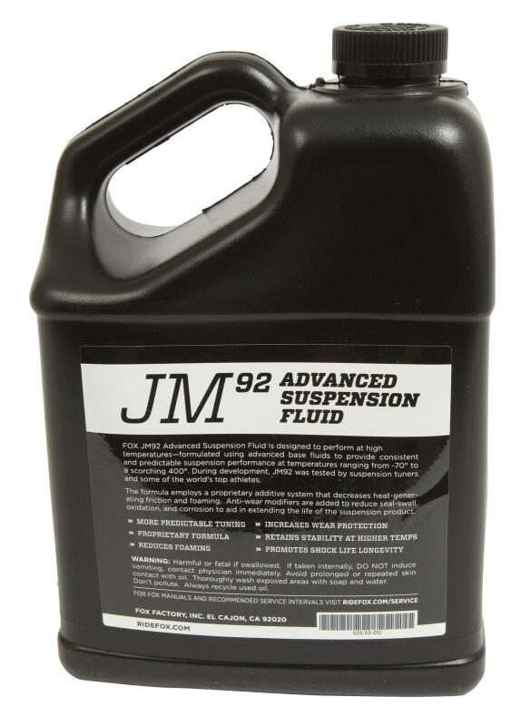 FOX 025-03-012 JM92 Advanced Suspension Fluid Gallon (4-Wt Synthetic Shock Oil)