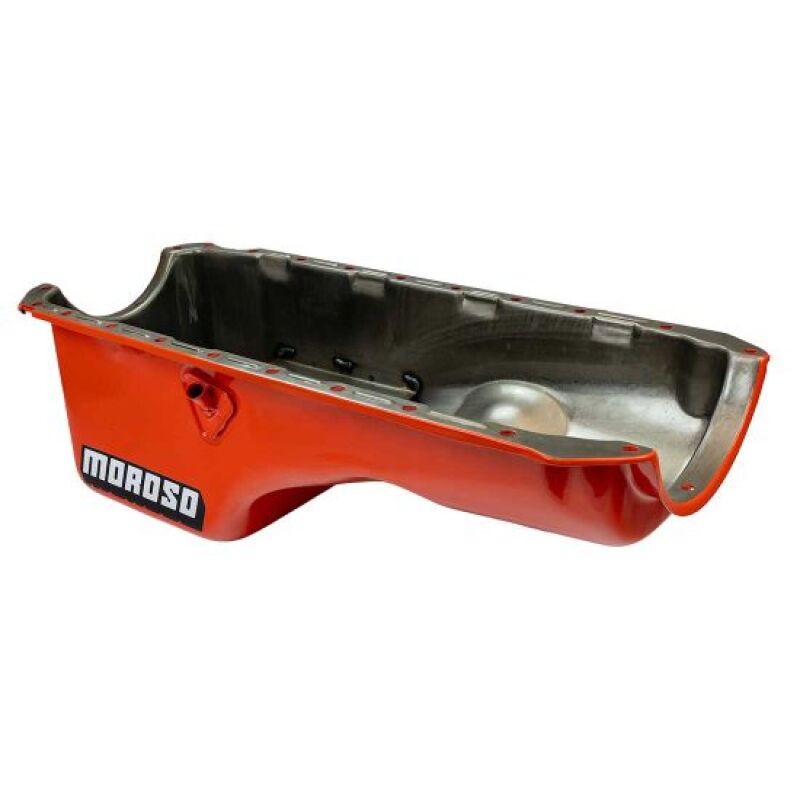 Moroso BBC Mark IV Stock Orange Powder Coat Oil Pan