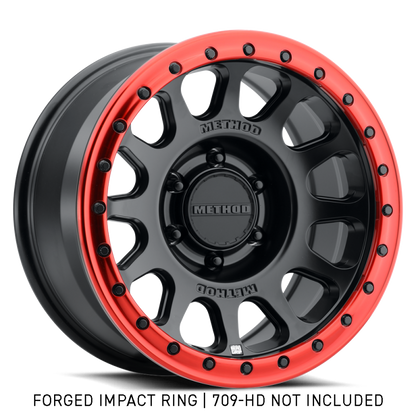 Method GR-10017-R Forged Impact Ring 17" Style 1 Red for 709-HD Bead Grip Wheel