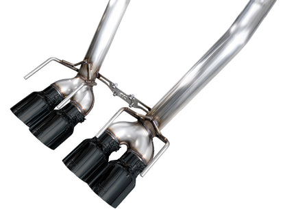 AWE Tuning 05-07 C6 Chevrolet Corvette 6.0L Track Edition Axleback Exhaust w/ Diamond Black Tips