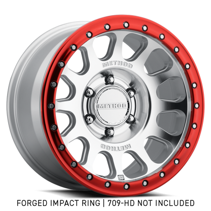Method GR-10018-R Forged Impact Ring 18" Style 1 Red for 709-HD Bead Grip Wheel