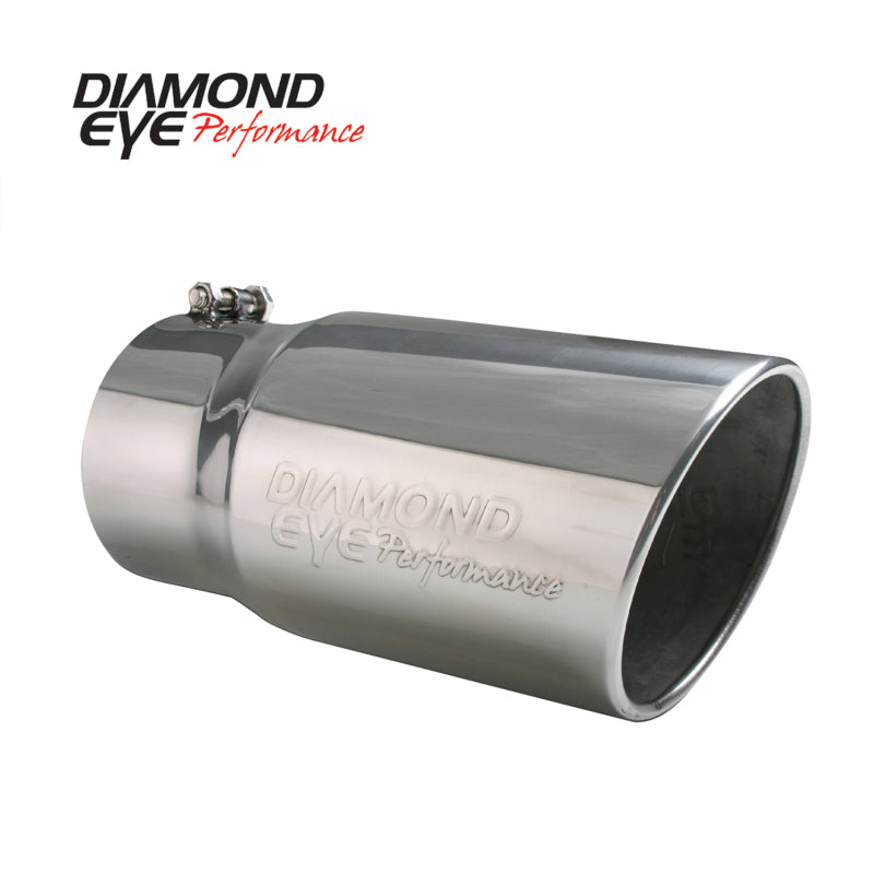 Diamond Eye TIP 5inX6inX12in BOLT-ON ROLLED-ANGLE 15-DEGREE ANGLE CUT: EMBOSSED DIAMOND EYE