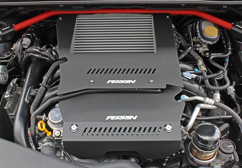 PERRIN 15-21 Subaru WRX Engine Cover Kit (Intercooler &amp; Pulley Covers Incl.) - Black