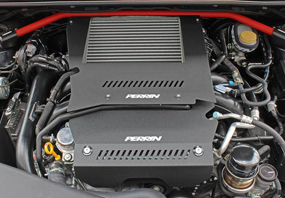 PERRIN 15-21 Subaru WRX Engine Cover Kit (Intercooler &amp; Pulley Covers Incl.) - Black