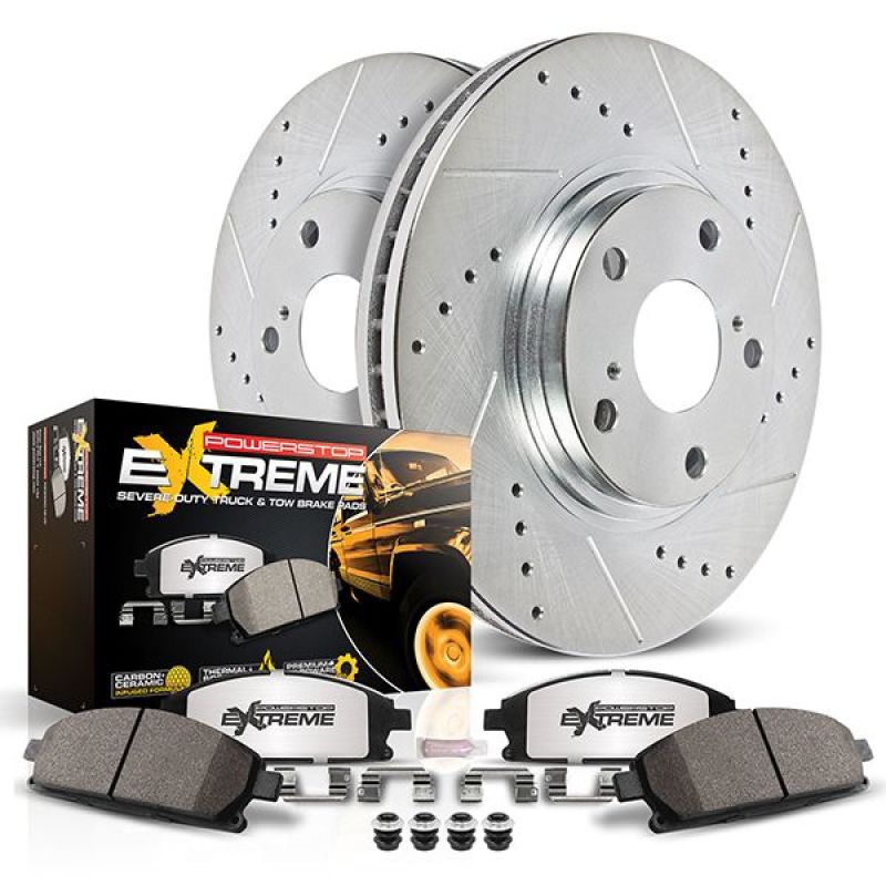 Power Stop 20-21 GMC Sierra 3500 HD Front Z36 Truck &amp; Tow Brake Kit