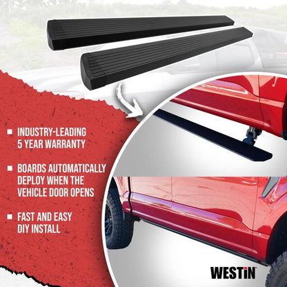 Westin 15-23 Ford F-150 SuperCrew / 17-23 F-250/350 CrewCab Pro-e Running Boards - Tex. Blk