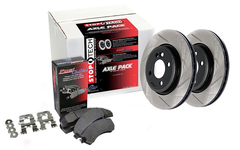 Street Axle Pack Drilled &amp; Slotted, Front